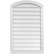 Ekena Millwork Arch Top Surface Mount PVC Gable Vent: Functional, w/ 2"W x 2"P Brickmould Sill Frame, 24"W x 38"H GVPAR24X3803SF - alternate 1